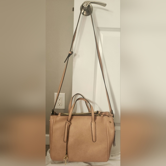 Gianni Chiarini Italian Leather Satchel Bag in Cream-Taupe; Brand-New with Tags - Picture 15 of 16